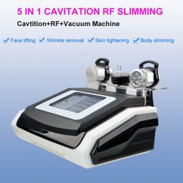 5 in 1 ultrasone liposuctie cavitatie multipolaire rf bipolaire rf bio gezicht huid tillen sterk vacuüm cavitatie body afslankmachine