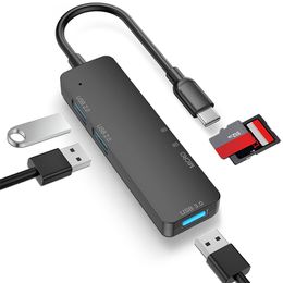 5 IN 1 Adaptateur USB Type C à USB 3.0 Splitter Hubs pour Mac Pro Air Air Air USB-C TF / SD Lecteur de carte