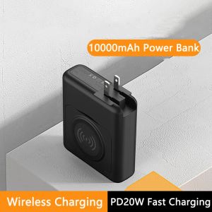 5 in 1 draadloze oplader Power Bank 10000 mAh draagbare oplader Powerbank voor iPhone 14 Xiaomi Huawei 22,5 W snel opladen Poverbank