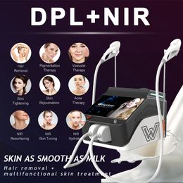 5 in1 Professionele ontharing IPL-machine DPL OPT-laser RF Pico Hair Remove Nir Milk Light Face Lifting