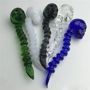 5 inch gebogen schedelglas Dabber met koolhydratenfunctie voor kwarts Bangers verschillende kleuren optioneel