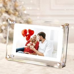 5 inch digitale foto frameacryl -video frame4GB geheugen1200 mAh elektronisch albumperfect voor woningdecoratie en verjaardagscadeaus 240401