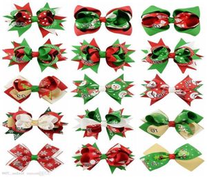 ACCESSOIRES DE CHILON FILLES de 5 pouces Certes de Noël Pristclips Kids Party Hair Bow Girls Girl Cows Ribbon Hair Clips 6601781604