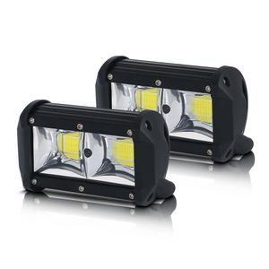 5 pouces barre lumineuse/lumière de travail 54W puce COB Combo antibrouillards pour voiture tracteur camion bateau tout-terrain 4x4 camion SUV ATV conduite 12V 24V