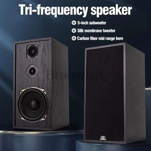 5 pouces à trois voies caisson de basses haut-parleur basse film de soie tweeter hifi Bluetooth bibliothèque haut-parleur moniteur passif fièvre boîte de son 1 pièce 240113