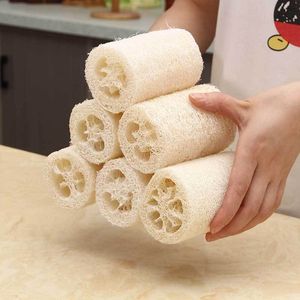 5 pouces Naturel Aplatir Loofah Plat Brosse De Nettoyage Vaisselle Balle Lavage Loofah Éponge Bain Douche Outil DH9470