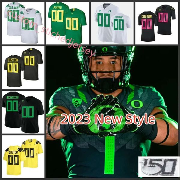 5 Jermaine Couisnard Oregon Ducks Football Jersey 2 Tyrone Williams 11 Rivaldo Soares 15 Lok Wur 32 Nate Bittle Oregon Maillots personnalisés Sti High 1 3 High s