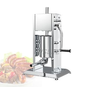 5 L Maison Saucisse Viande Stuffer Saucisse Machine De Remplissage Acier Inoxydable Farce Entonnoirs Enema Seringue