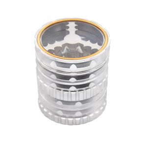 5 calques 62 mm Herbe de tabac Grinder grand grosse boîte cadeau emballage de tuyau de fumée Wiet Grinder Super Shredder