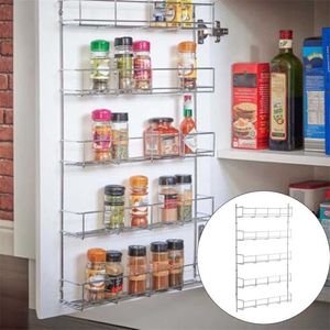 5 couches cuisine étagère à épices organisateur multifonctionnel supports de stockage étagère garde-manger tenture murale support économiser de l'espace 211112