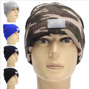 5 LED Light Hat Winter Hands Free Warm Beanie Angling Hunting Camping Running Black Caps B573