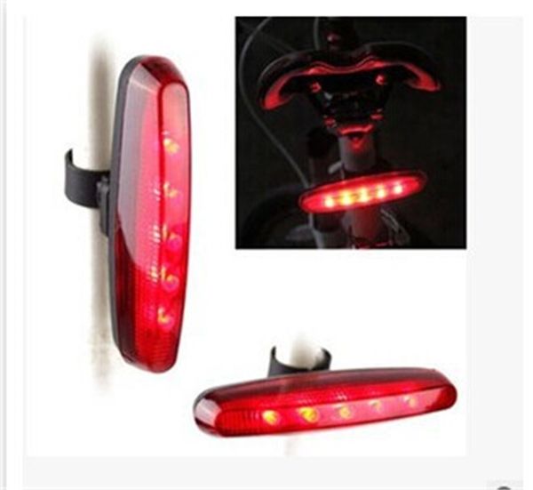 5 LED Super Bright Vélo Arrière Lumière 7 Modes Vélo Lumière Avec Support pour Tige De Selle Vélo Bicicleta Lampe Vélo Accessoires 263 W2