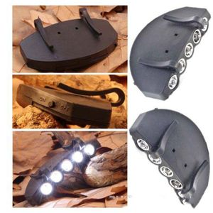 5 LED super lampes de poche BrightHead tête lampe de poche Clip sur la lampe de pêche légère