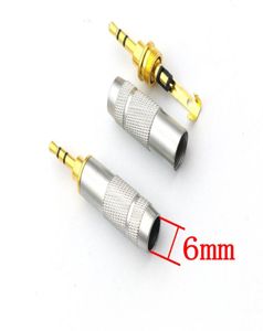 Lote de 5 cables estéreo macho de 25mm para reparación de auriculares, conector Jack para soldadura de Audio, 1810055