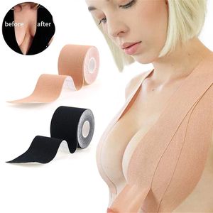 Bras de ruban de 5 m pour femmes adhésives Invisible BRA Pasties Couvre le ruban de lifting mammaire Push Up Bralette Bless Pad Sticky