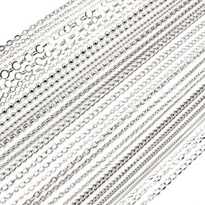 5 Meters/Lot Never Fade Stainless Steel Multi Styles Necklace Chains For DIY Jewelry Making Findings Accessories Handmade