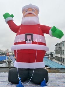 5 meter lange gigantische witte baard opblaasbaar figuurmodel met luchtblazer voor kerstvakantie decoratie of advertenties in de winkel