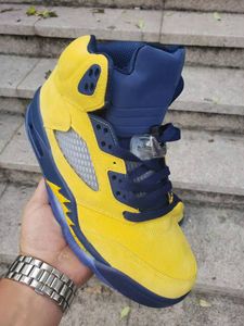 5 Michigan schoenen 5s Lanee Varsity Royal Kids Men Ice Blue Mens Womens Sports Sneakers