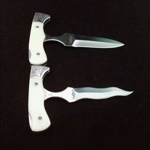 5 modelos de engranaje de corte de hueso ajustable una calidad cuchillo de empuje al aire libre manija de bolsillo atrás la herramienta alta plegable bkpoh