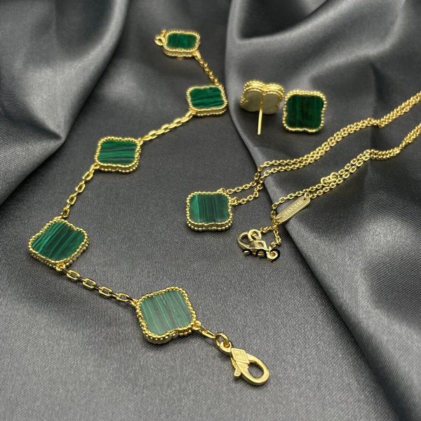 5 motif mode quatre feuilles Bracelet Bracelet Luxury Designer de bijoux pour femme 18K plaque à argent Selon Femmes Gold Chain Men de mode Bijoux de mode Cjeweler Van cadeau