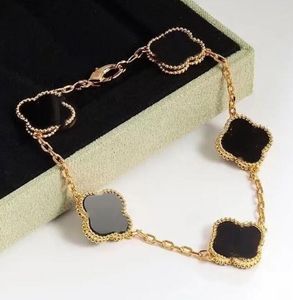 5 Motif Four Leaf Clover Bracelet Designer de bijoux pour femme Rose plaquée Sier Women Chaîne Gold Men Bijoux de mode CJEWELER CADE
