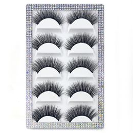 5 paren 3D faux nertsen wimpers groothandel natuurlijke lange dikke pluizige valse wimper lash extension levert make-up