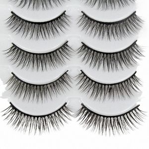 5 paires 3D Faux Vison Cheveux Faux Eyeles 20-25mm Beauté Extensi Outils Naturel / Épais Lg Eye Les Wi Maquillage n3Nx #