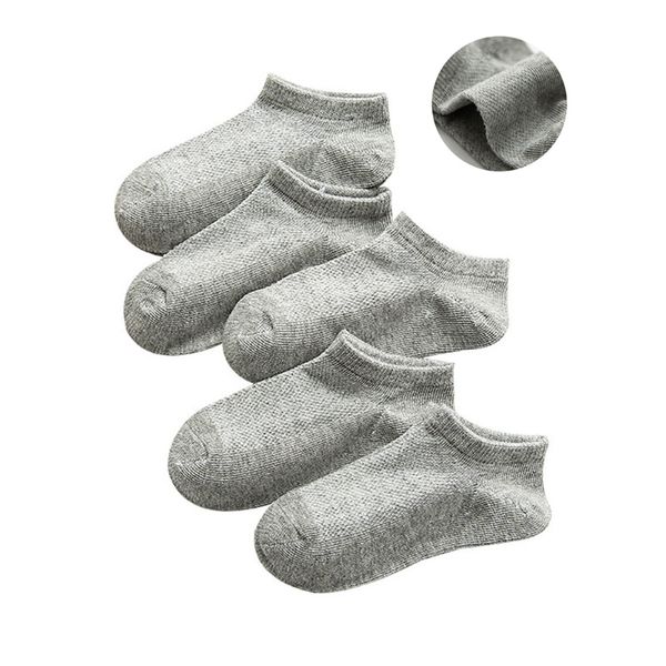 5 paires / lot neuf enfants chaussettes en coton. Garçon fille bébé mignon dessin animé chaussettes respirantes respirantes. Pour 1-12 ans d'été enfants cn lj200828