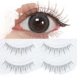 5 paires de faux yeux naturels bande mince à la main Air faux yeux coréen Fi Eyel Extensi débutant outil de maquillage nu Y3mX #