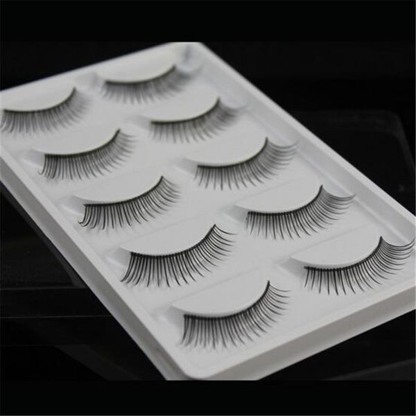 5 pares de pestañas postizas naturales, maquillaje hecho a mano, extensión negra larga y gruesa, pestañas entrecruzadas, envío gratis barato