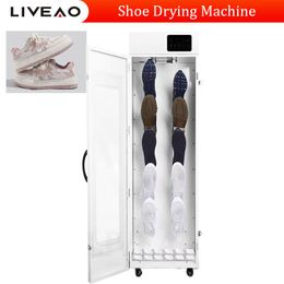 5 pares de secadora de zapatos ultralimpia con gancho para zapatos, función de desinfección ultravioleta de alta temperatura