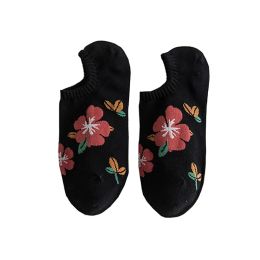 5 paren set bloemen sokken vrouwen pakken ankle Harajuku kawaii schattige skarpetkie damski korea stijl bloemen onzichtbaar no show