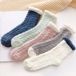5 paren verdikte koraal fleece sokken voor vrouwen medium mouw comfort en warmte winter sokken vloer sokken