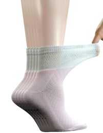 5 paires de chaussettes diabétiques respirantes en bambou pour femmes avec bout sans couture et semelle coussinée 240113