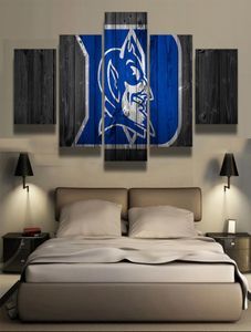 5 Panel Duke Blue Devils Sports Team Modern Home Decor Mur Tolevas Picture Art HD Print Paint sur toile pour salon5313317
