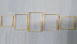 5 Paneel houten frame ingesteld voor canvas olieverfschildering gereedschap op maat gemaakt doe -het -zelf innerlijke houten muurkunst 2112223355241