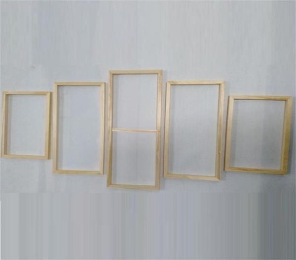 5 Pannel Wood Frame Ensemble pour toile Tool de peinture à l'huile Custom DIY Inner Inner Mur Art 2112223378556