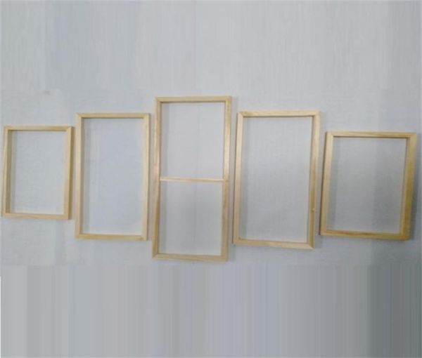 5 Pannel Wood Frame Ensemble pour toile Tool de peinture à l'huile Custom DIY Inner Inner Mur Wall 2112229586145