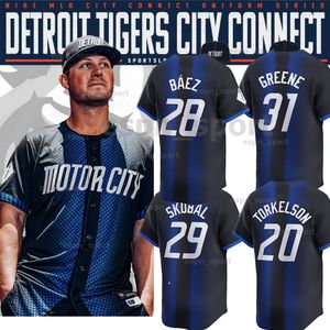 Tigers 2024 City Connect Jerseys 24 Miguel Cabrera Baseball Jersey Javier Baez Spencer Torkelson Riley Greene Tarik Skubal Jack Flaherty Akil Baddoo Parker Meadows