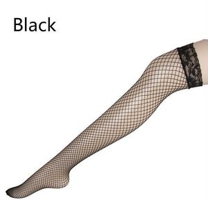 5 PC chaussettes bonneterie bas femmes cuisse haute chaussettes Long Tube moyen oeil Net bas Sexy Net bas Sexy Net bas Stripper vêtements Z0419