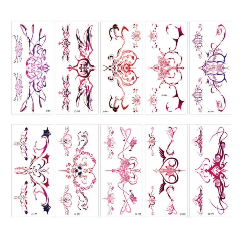 Faux Tatouages Corps Art Autocollant Tatouage Temporaire Étanche Pour