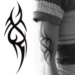 5 PC Tatouages temporaires Élégant 3D New Man's Half Sleeve Arm Totem Temporaire Tatouage Autocollants Body Art Tatoos Garçons Outils De Beauté Z0403