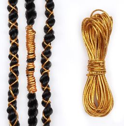 5 PCS Dreadlock kralen Braids Haaraccessoires Braai haarstyling Glansteerbare rekbare vlechten Haarreeksen Lang 1 MPC2598557