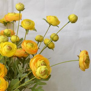 5 pièces / lot artificielle 8 têtes fleur de soie 95 cm grande couronne de bouquet de pivoine pour la décoration de la maison décoration de mariage fond fausse fleur 326S