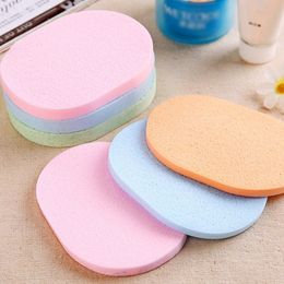 5 stks / partij gezichtsvlak diepe reiniging reinigingssponzen herbruikbare cosmetische schoonheid make-up remover exfoliatie massage ovale zeewier spons JY0556