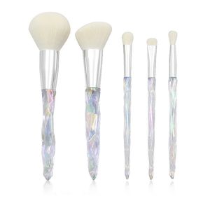 5 stks Makeup Borstels Diamond Crystal Handvat Professionele Set Blush Eye Shadow Cosmetic Brush Gratis Ship 3Set