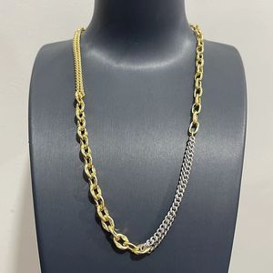 5 pièces chaîne métallique à la main longue bijoux collier Hip Pop gros bijoux chaîne bijoux de mode 52678 240127