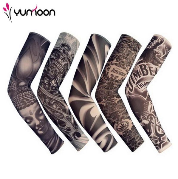 5 PCS Nouveaux conceptions de manches de tatouage temporaire de nylon mixtes 92 Nylon Tattoo Tattoo Tattoo Corgy