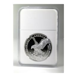 5 PCS Andere Kunsten en Ambachten Niet Magnetische 1 OZ Maya 2023 Vrijheid Adelaar Verzilverd Decoratie Herdenkingsmunt NGC Verpakking Munt