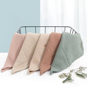 5 pièces serviette bébé débarbouillette serviette de bain mouchoir coton burp tissu doux absorbant gaze gant de toilette 103 B3